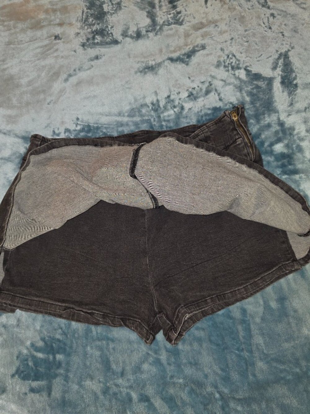 Micro Mini Pleated Skort - Black Wash - Picture 7 of 7